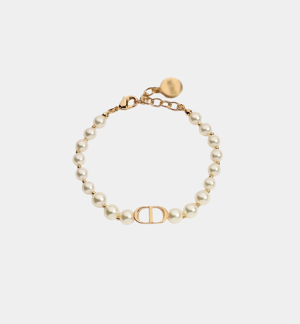 CD Pearl Bracelet 18k Gold