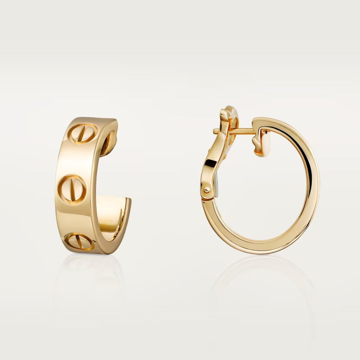 Love Hoop Earrings 18k Gold