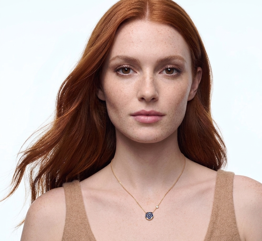 Blossom Necklace 18k Clover Pendant