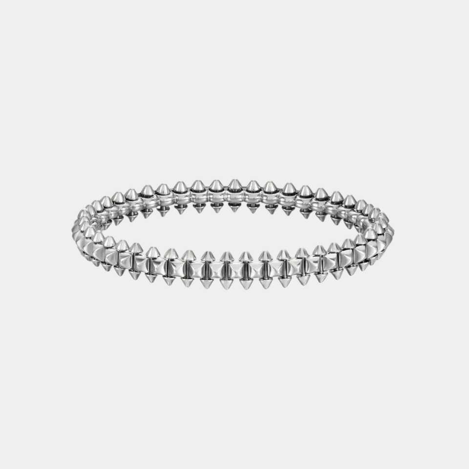 Clash Bangle Bracelet Silver Plated