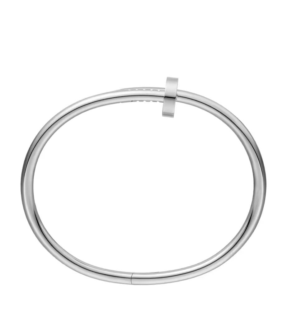 Nail Bracelet Bangle Plain Silver Bracelet
