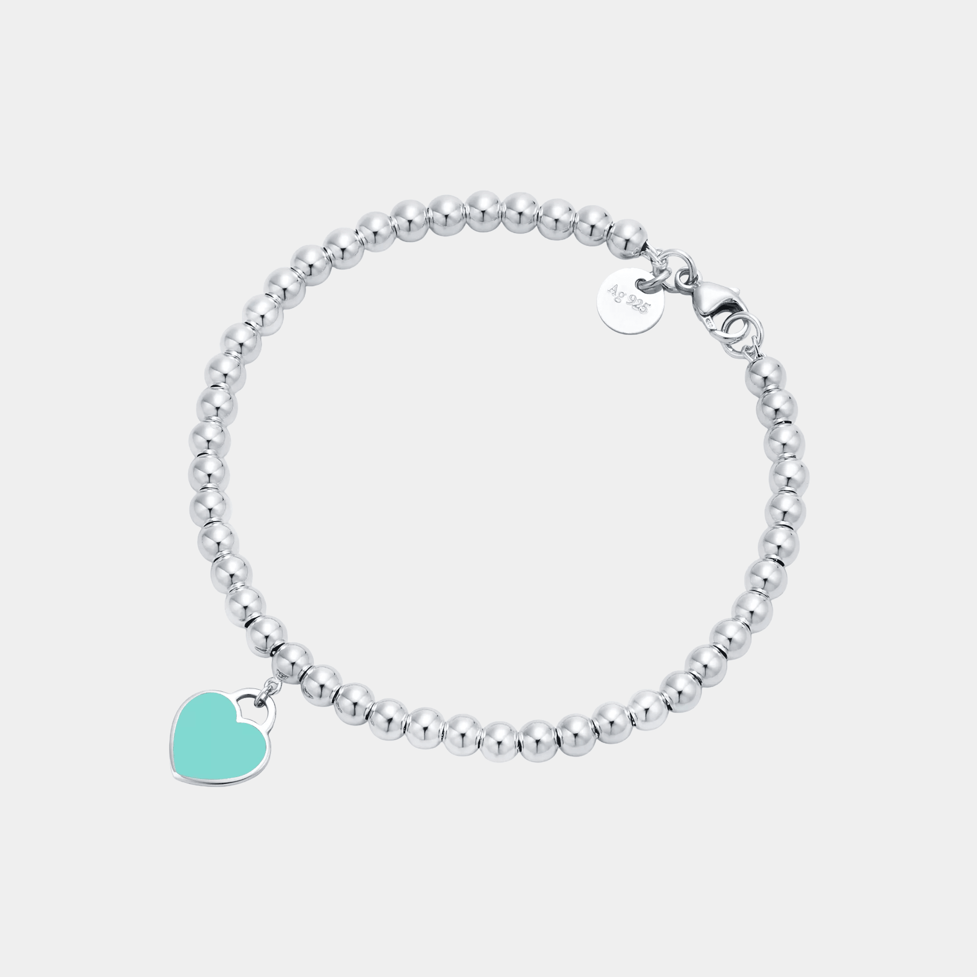 Blue Heart Bracelet in Silver - Seven Gates
