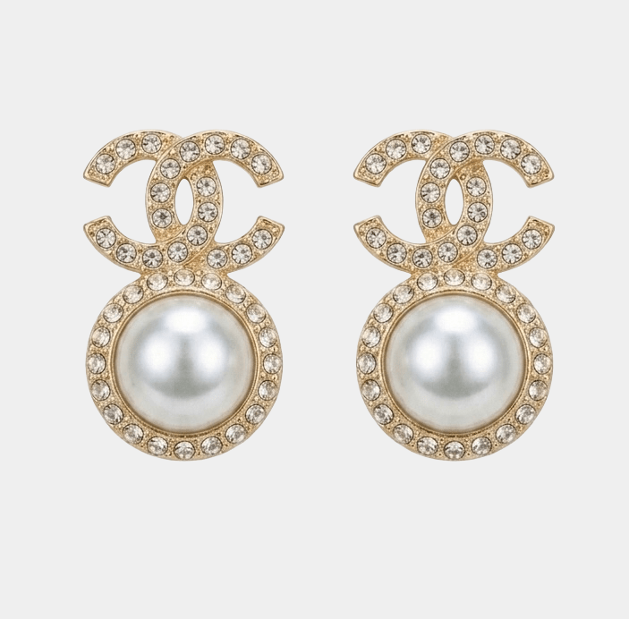 CC Pearl Earrings 18k Gold - Seven Gates