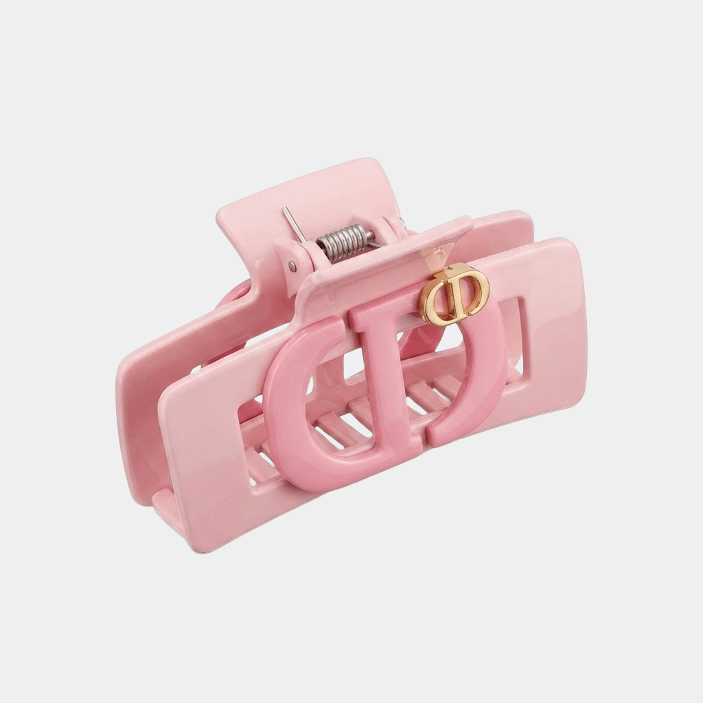 CD Hair Claw Clip Style In Pink - Seven Gates