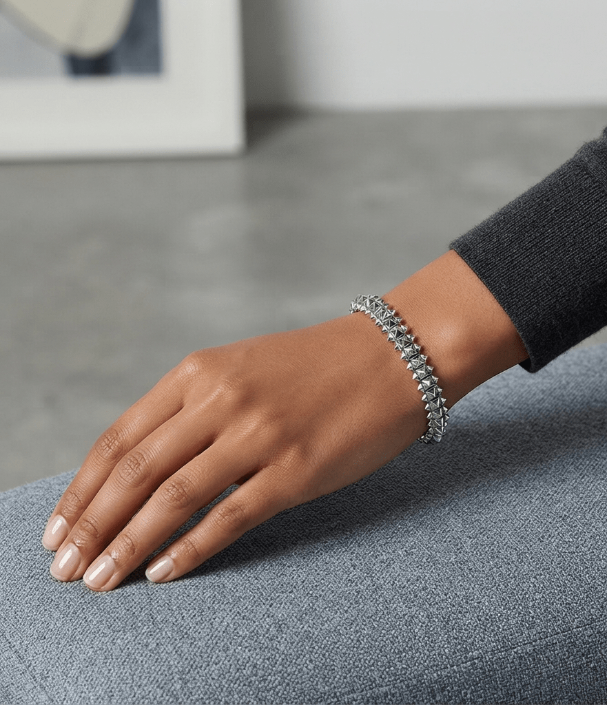 Clash Bangle Bracelet Silver Plated - Seven Gates