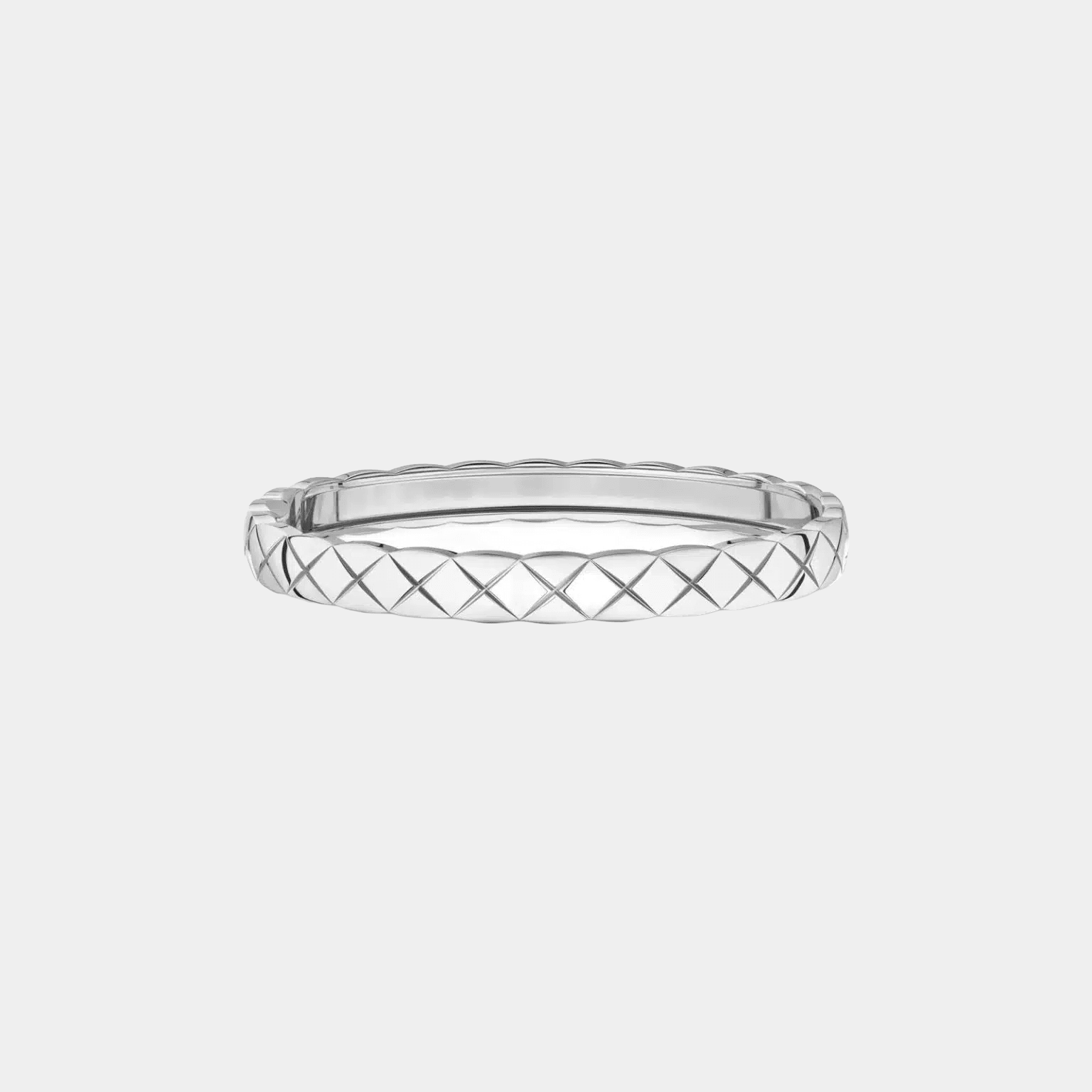 Coco Bracelet Quilted Silver Bangle - Seven Gates