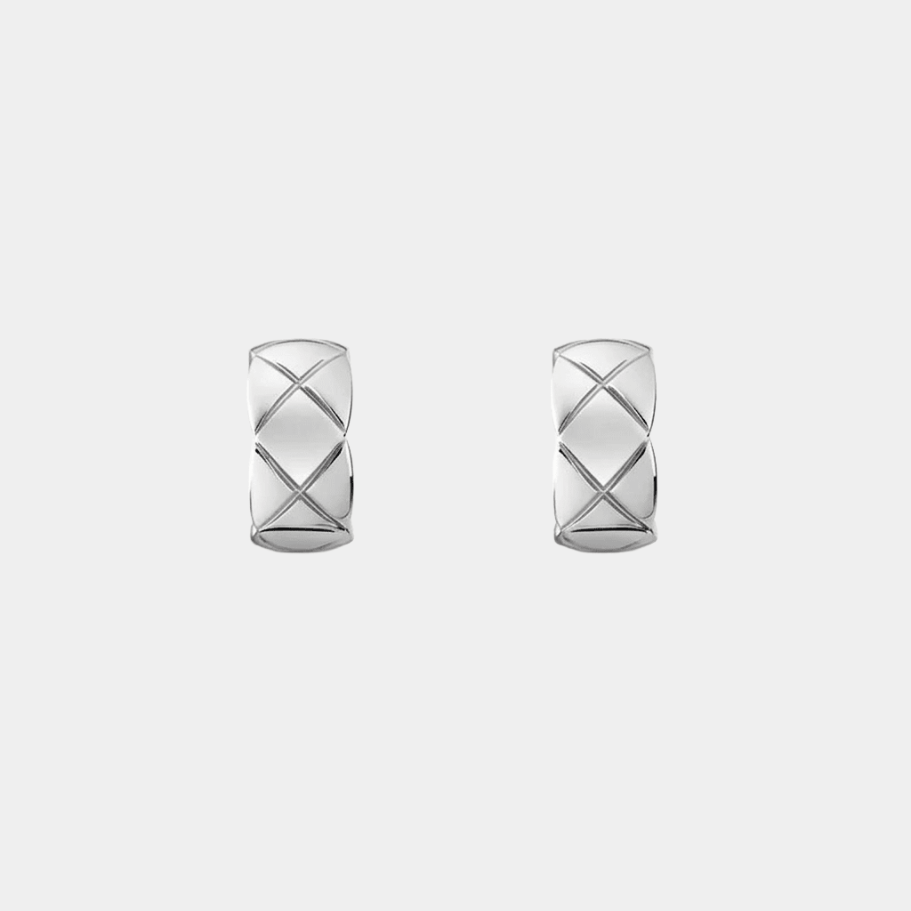 Coco Earrings CC Silver Hoop - Seven Gates