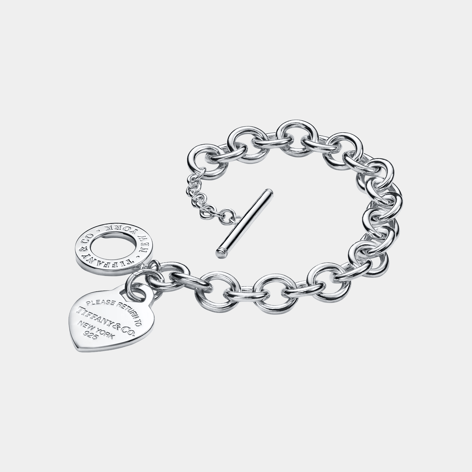 Heart Toggle Bracelet Silver Please Return To - Seven Gates