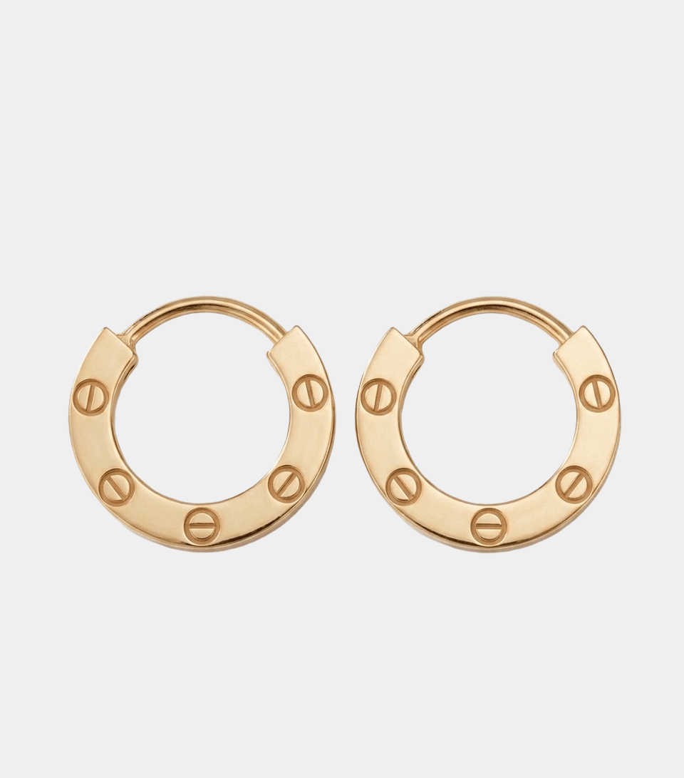 Hoop Love Earrings 18k Gold - Seven Gates
