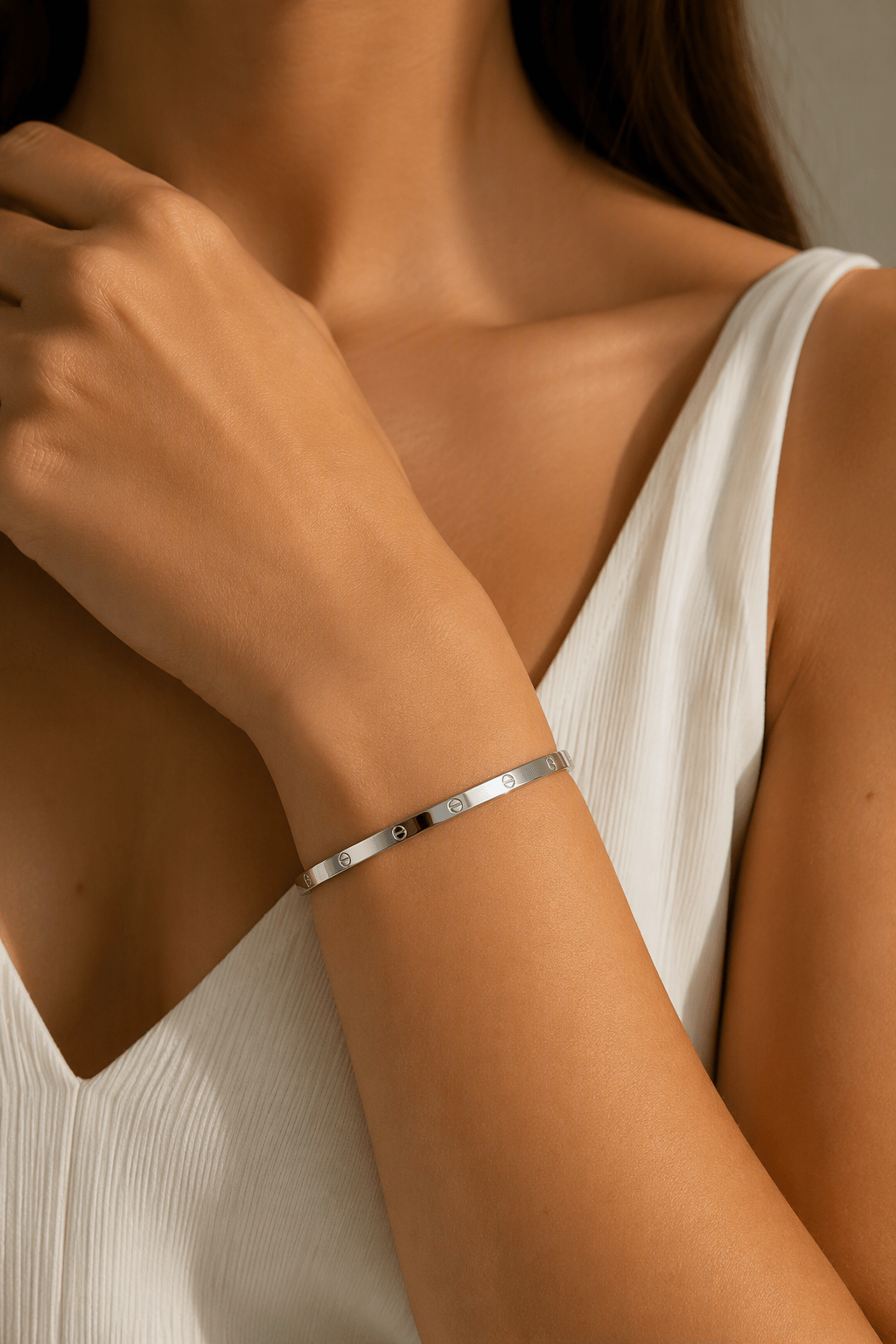 Love Bracelet Clip On Style Silver Plated - Seven Gates