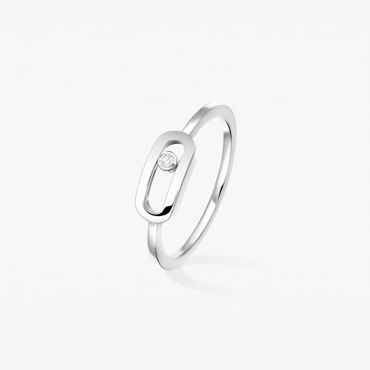 Move Pave Band Ring In Silver - Seven Gates