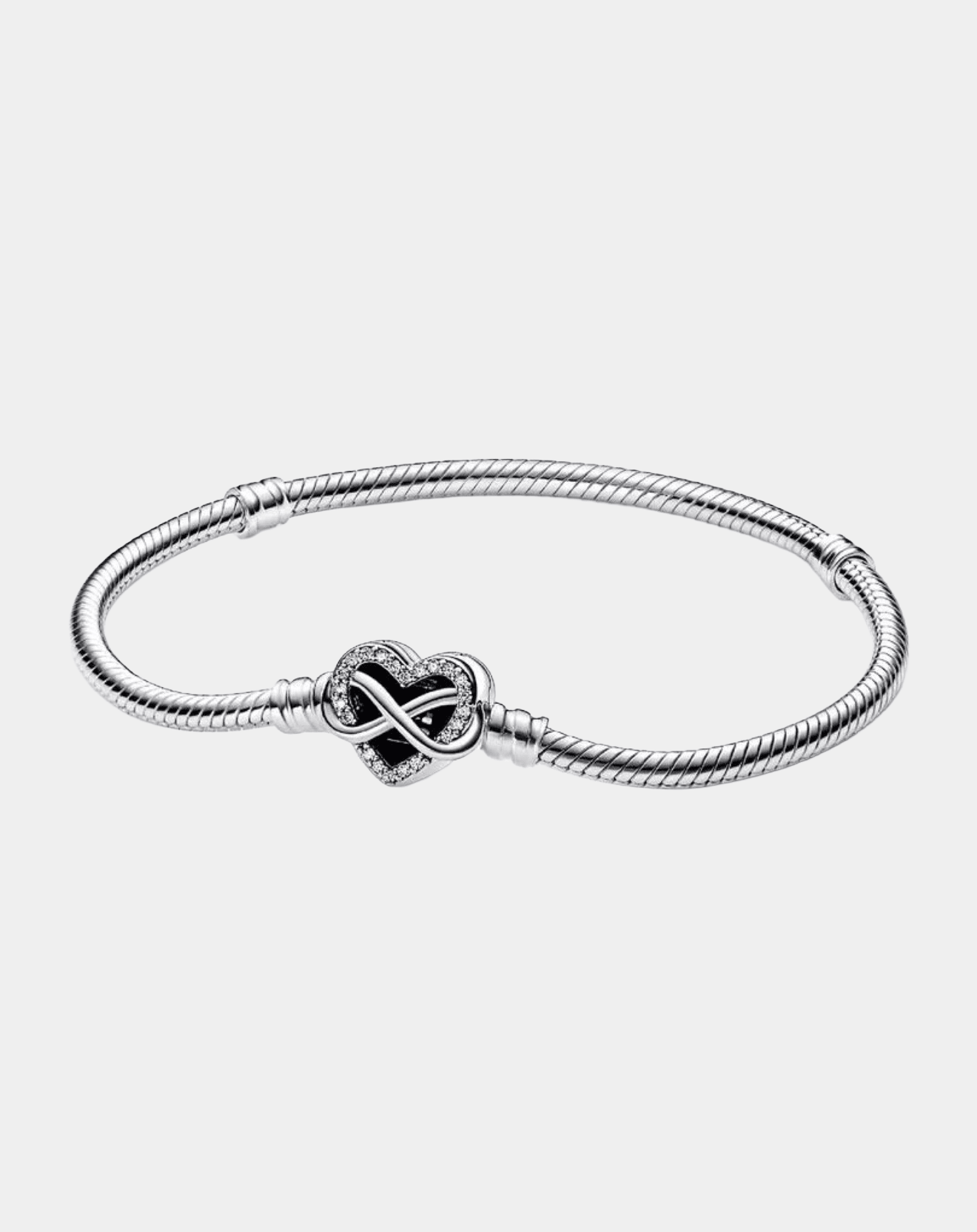 Pan Heart Infinity Charm Bracelet In Silver - Seven Gates