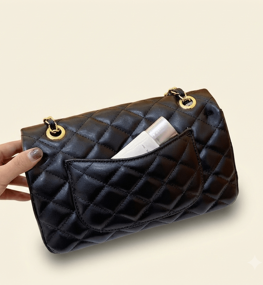 Quilted CC Leather Bag Classic Should Style - Seven Gates