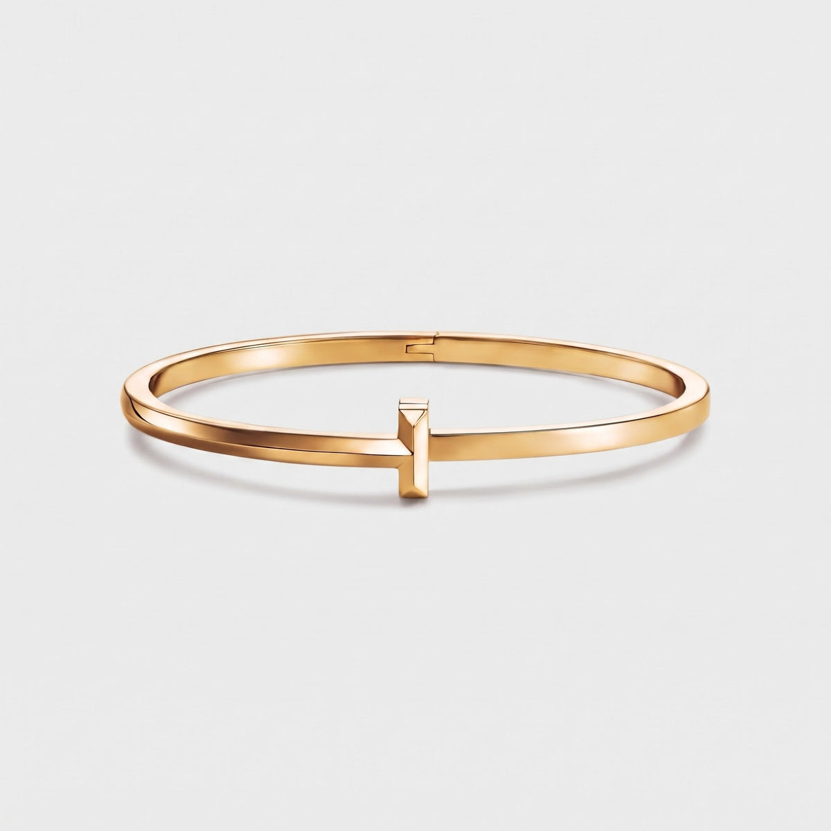 T Bangle Bracelet 18k Gold - Seven Gates