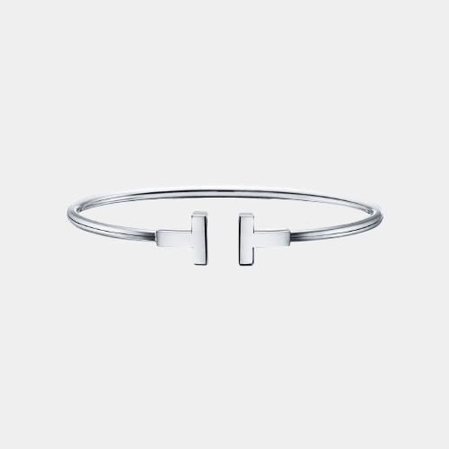T Wire Bangle Silver Bracelet - Seven Gates