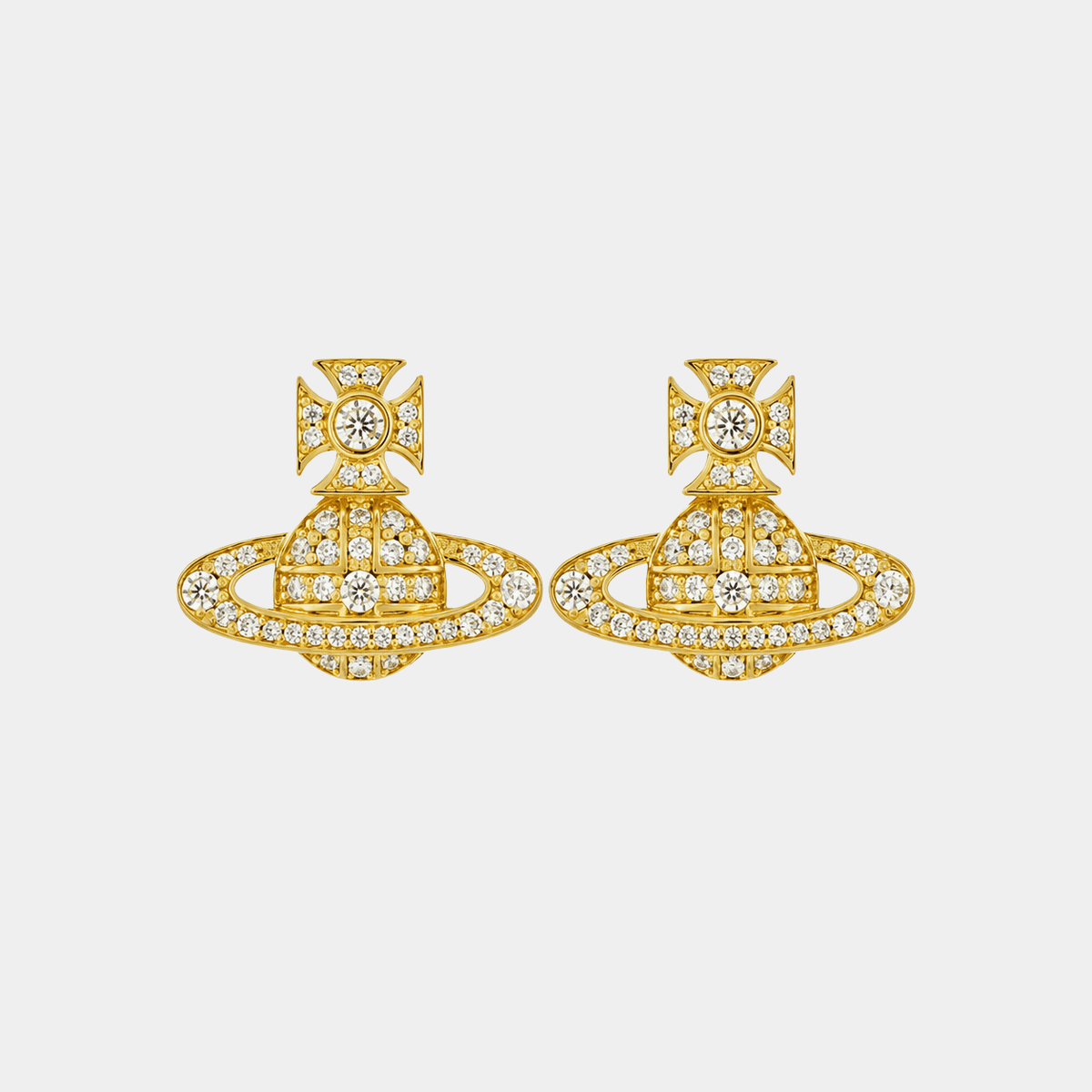 Vivienne Planet Earrings 18k Gold With Diamonds - Seven Gates