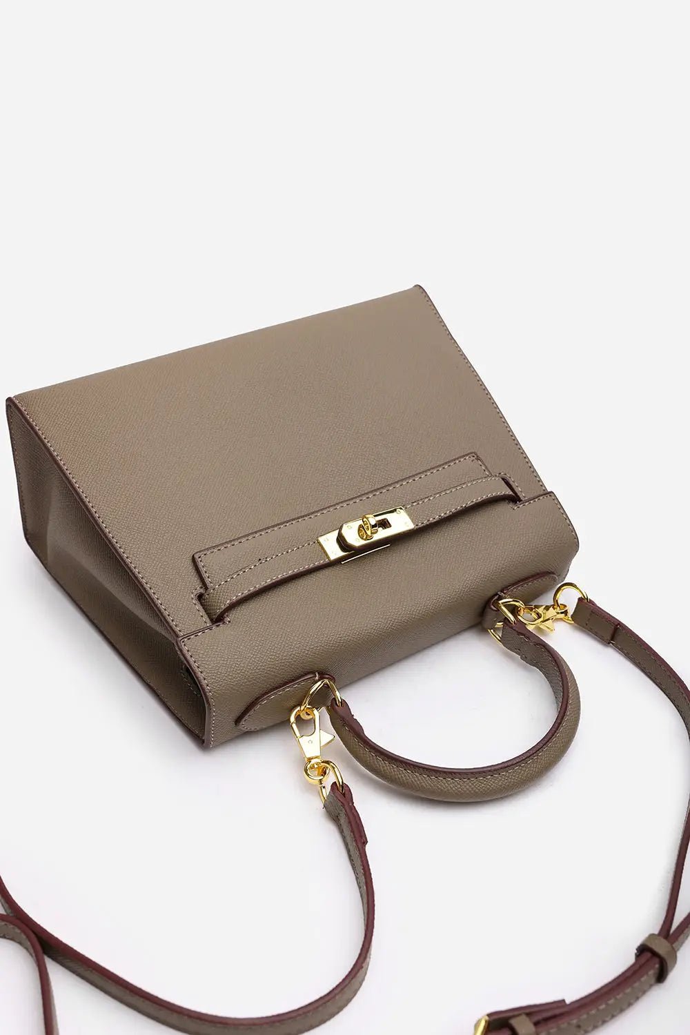 Women Kelli Top Handle Brown Leather Tote Bag - Seven Gates