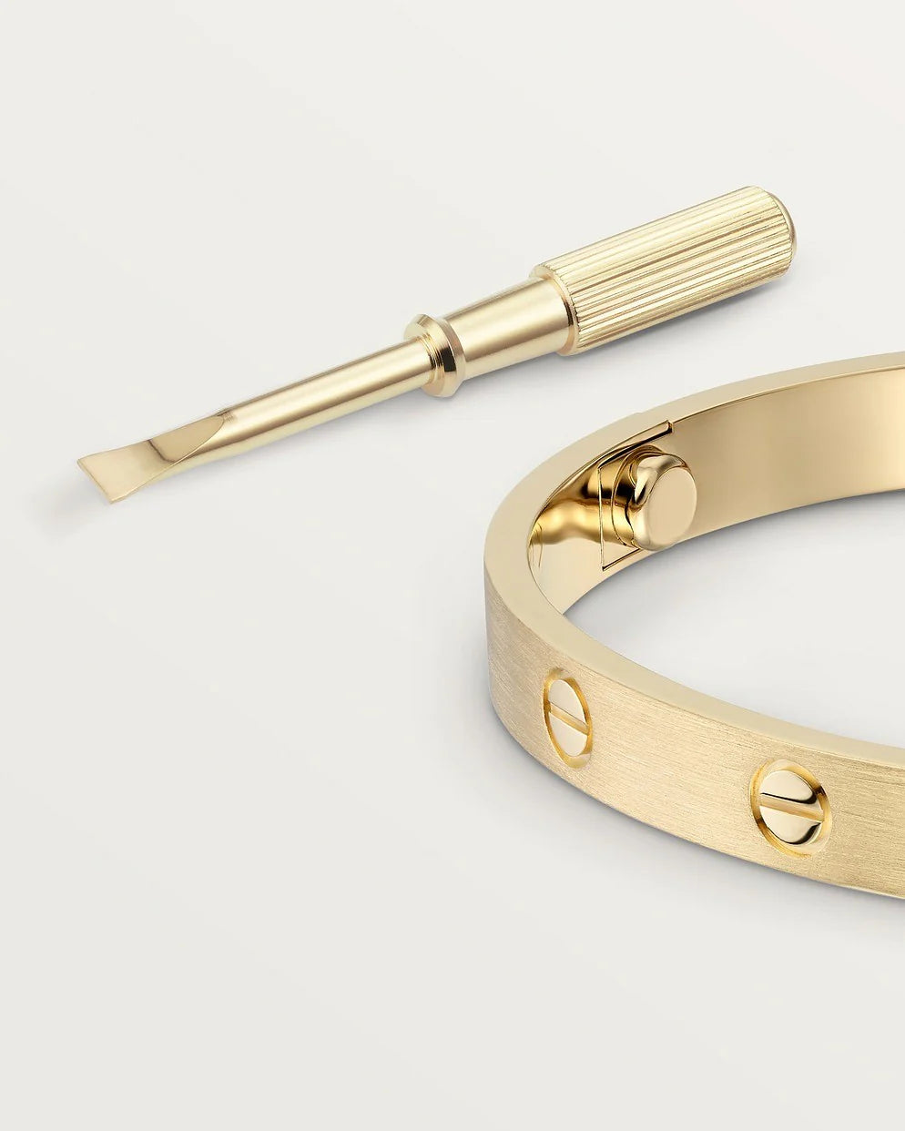 Screw Bangle Love Eternity Bracelet 18k Gold With Zircon