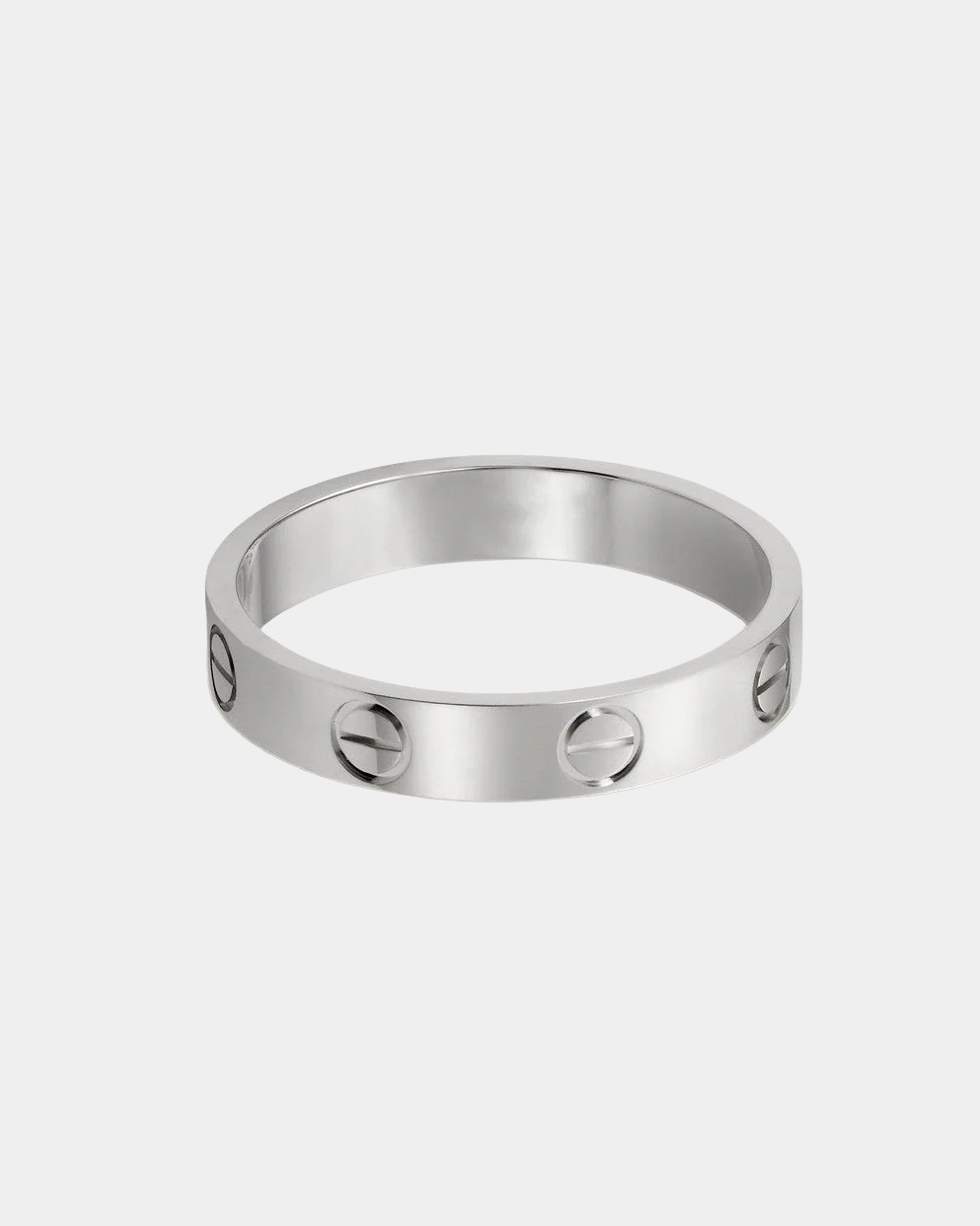 Love Eternity Ring Statement Band Piece In Silver
