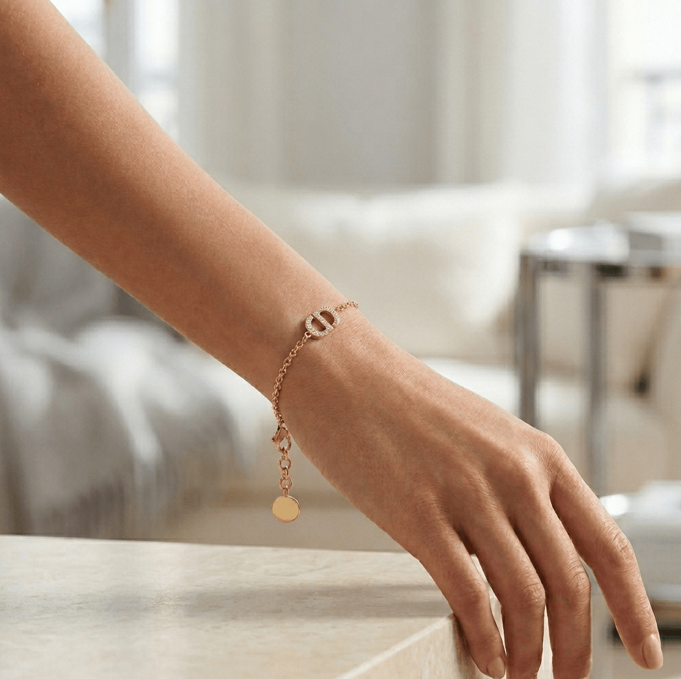 CD Bracelet 18k Gold & Silver Crystals - Seven Gates