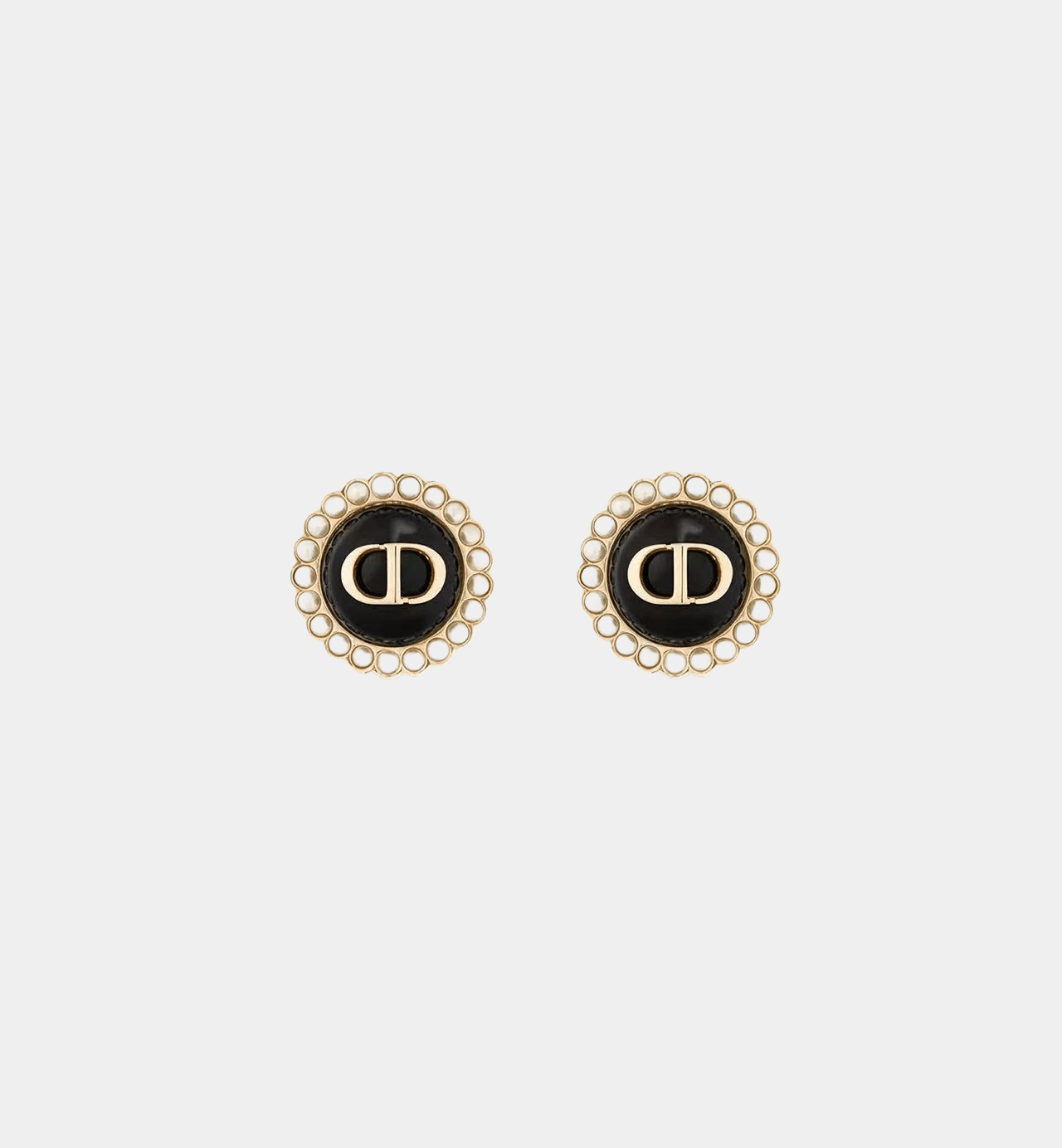 CD Earrings Black Stone 18k Gold - Seven Gates