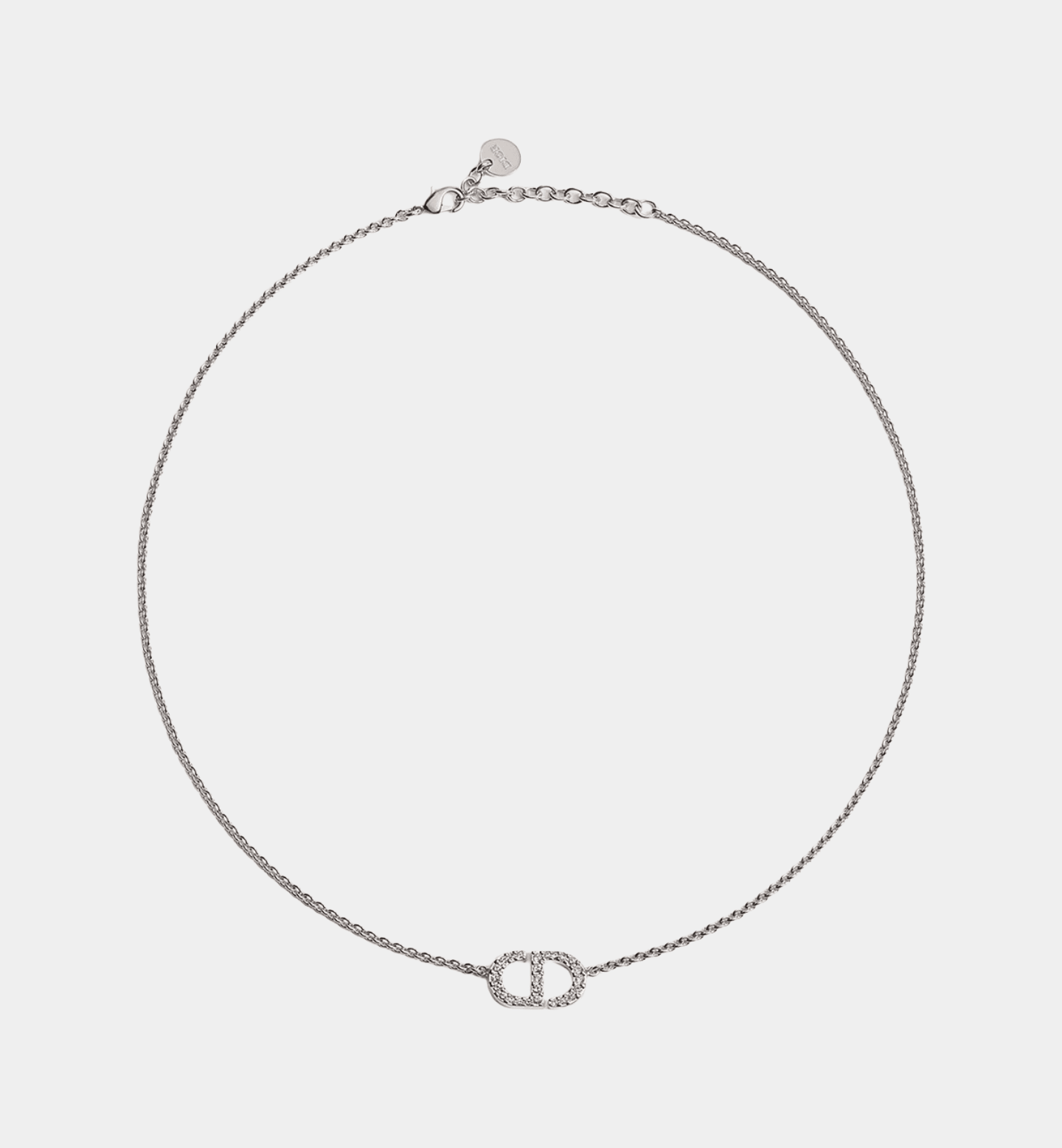 Sterling Silver CD Necklace | Brilliant Silver Crystals