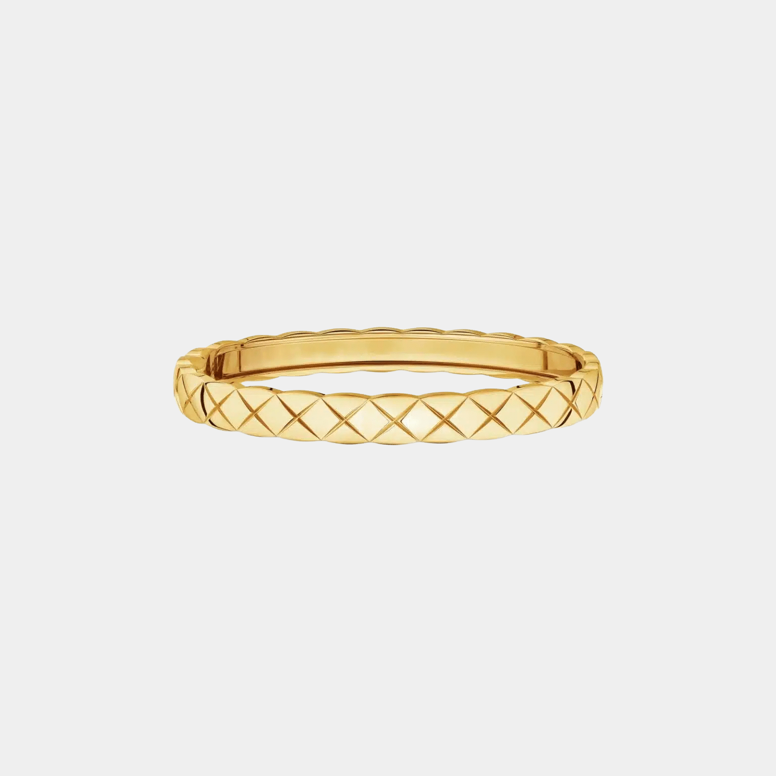 Coco Bracelet Quilted 18k Gold Bangle - Seven Gates