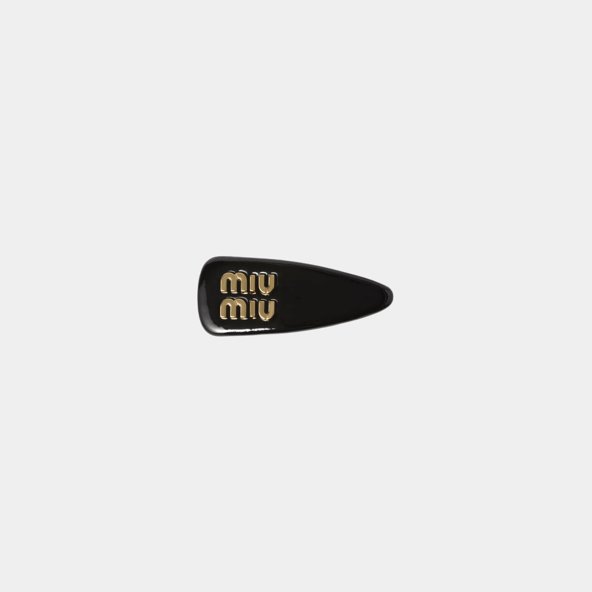 Hair Clip With Logo In Black - Seven Gates