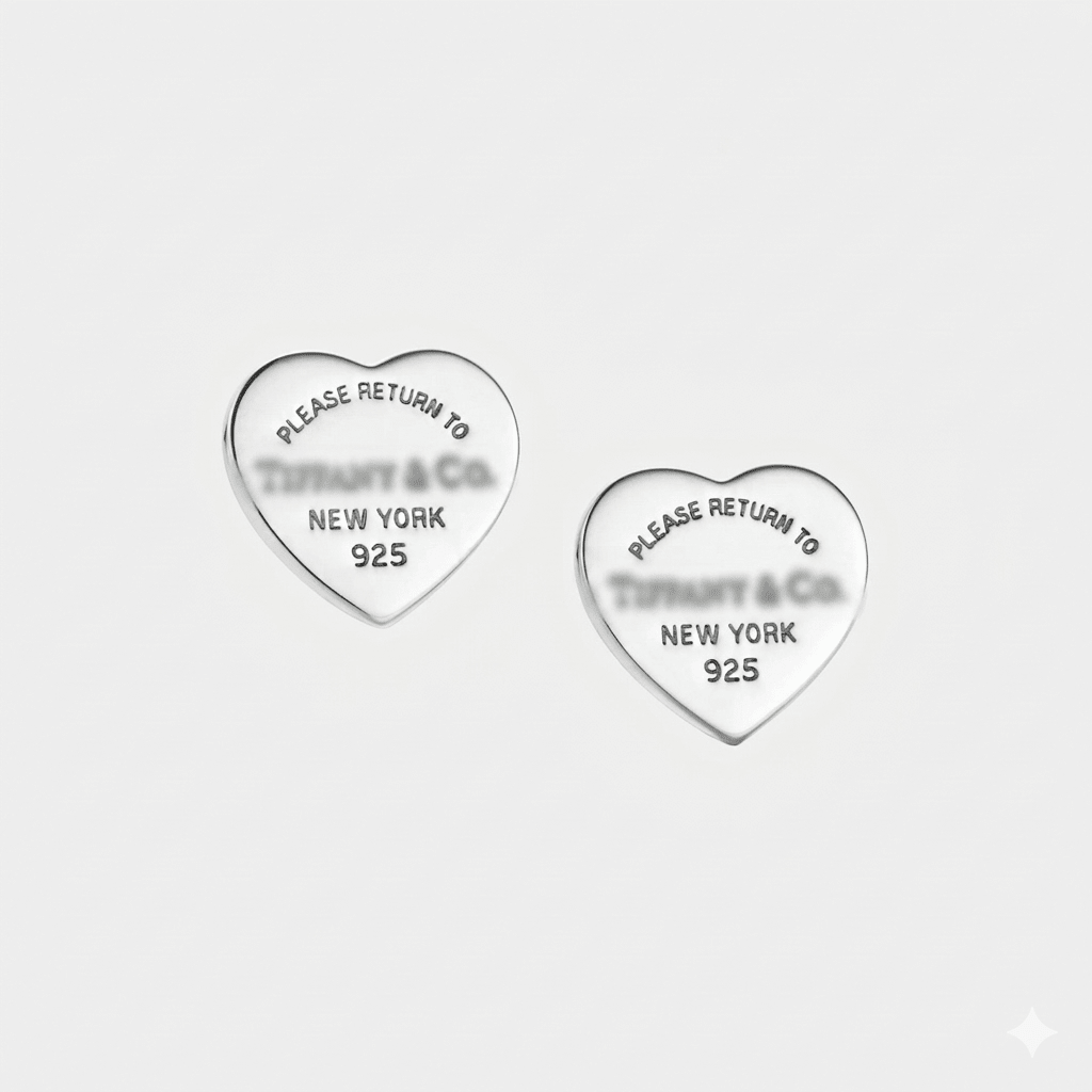 Heart Stud Earrings | Tiffany Inspiration - Seven Gates