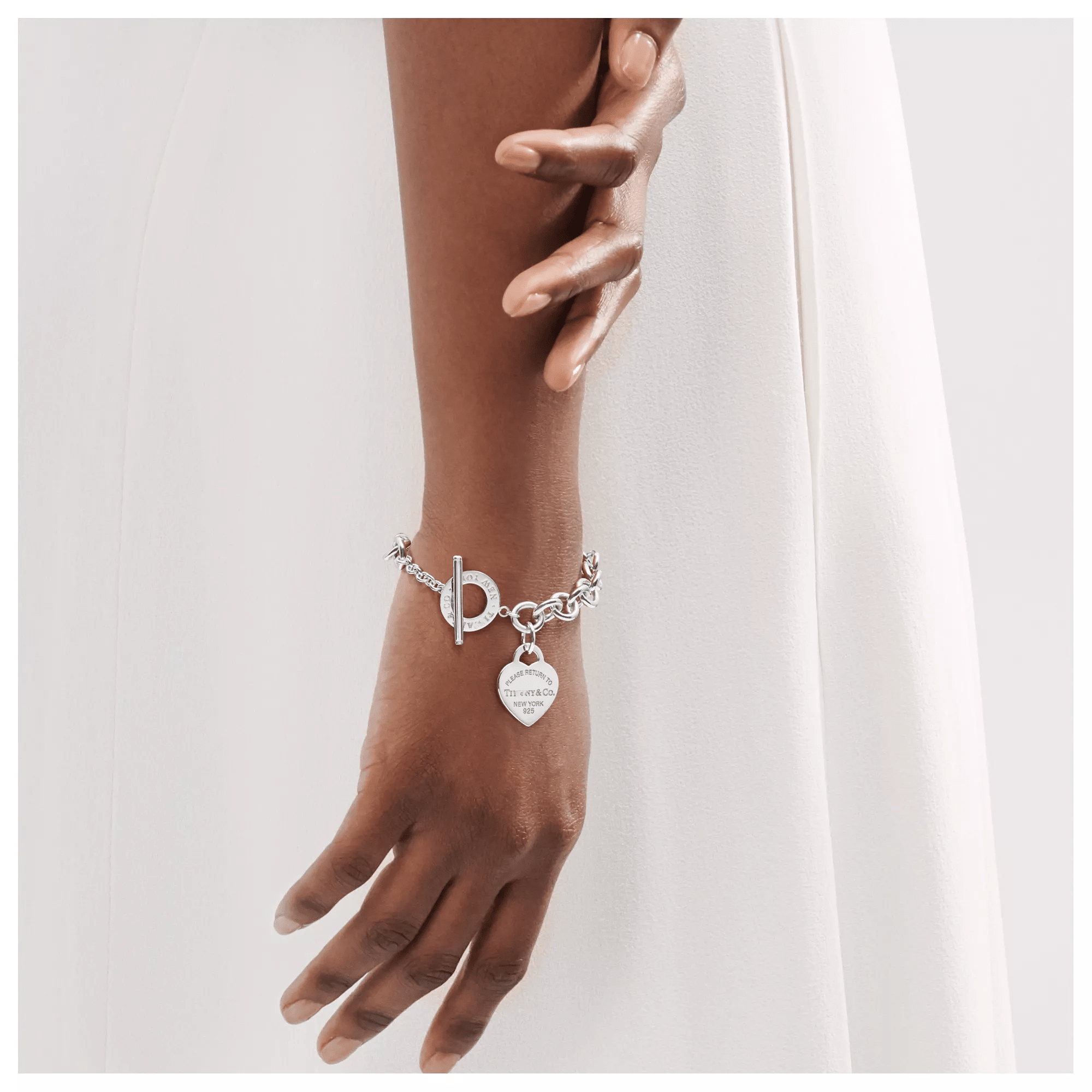 Heart Toggle Bracelet Silver Please Return To - Seven Gates