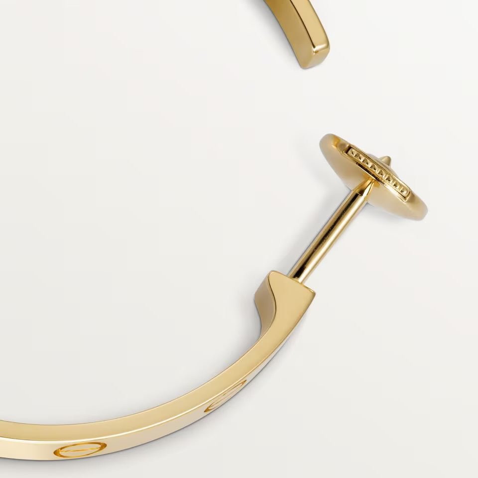 Love Hoop Large Earrings 18k Gold - Seven Gates