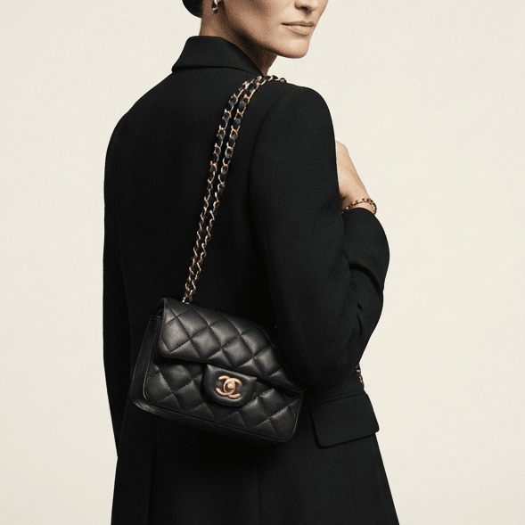 Quilted CC Leather Bag Classic Should Style - Seven Gates