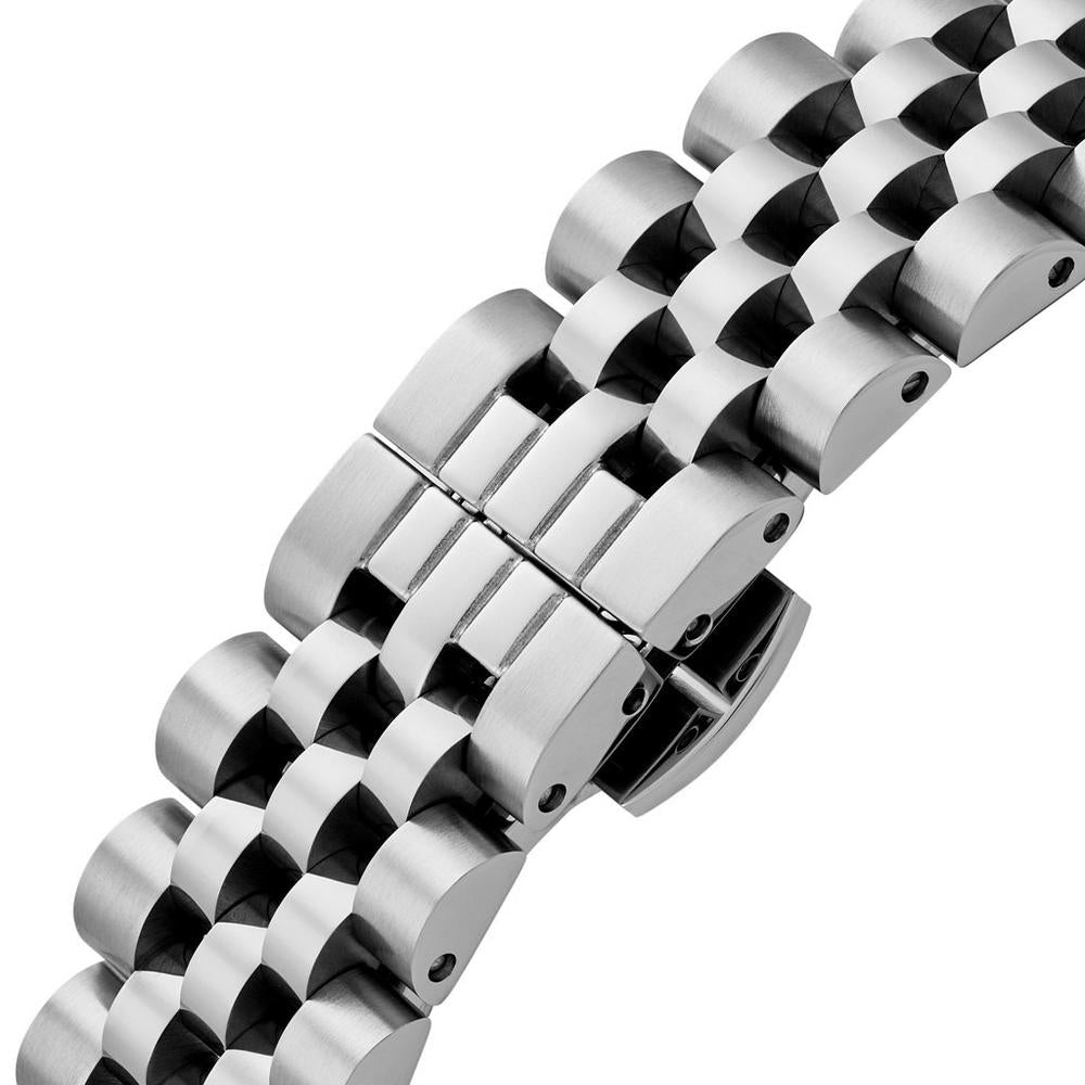 Vivienne Pink Dial Crystal Watch in Silver - Seven Gates