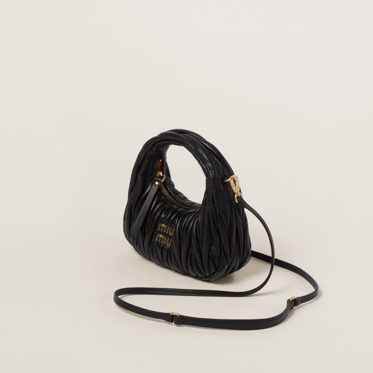 Wander Mini Hand Bag Black Leather - Seven Gates