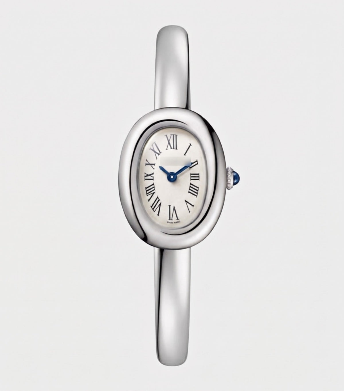 Women Bangle Watch Quartz Movement In Silver - Seven Gates