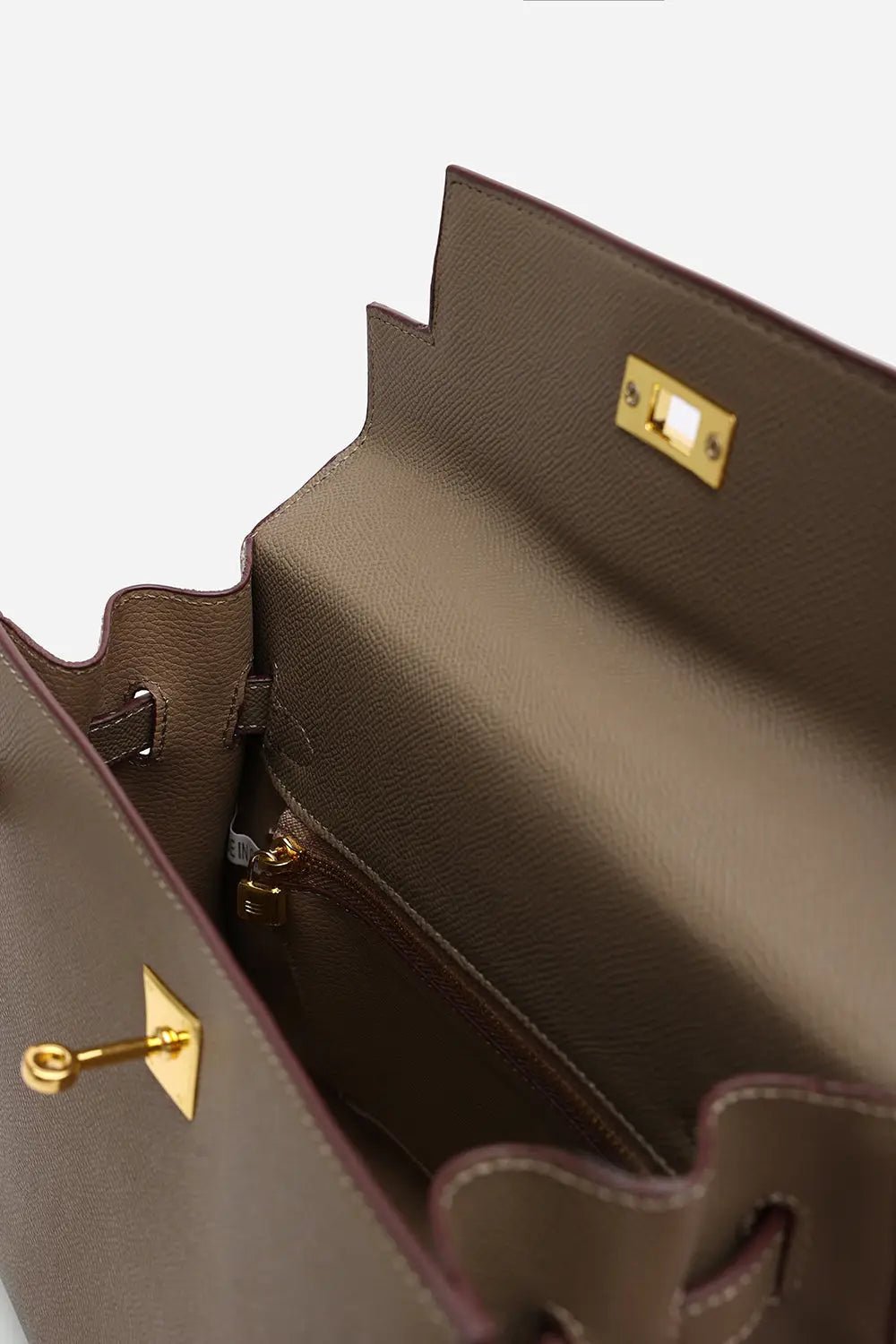 Women Kelli Top Handle Brown Leather Tote Bag - Seven Gates